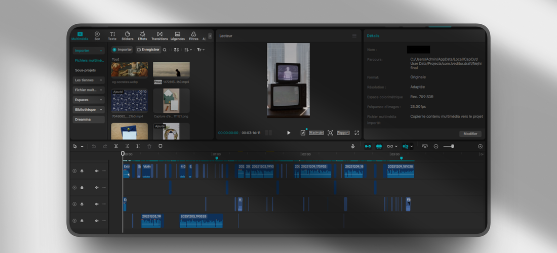 Lire la suite à propos de l’article Projet 1 : Créations de montages vidéos